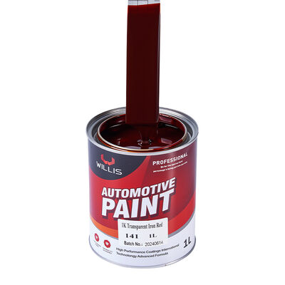 Peinture de réparation automobile 1k Peinture transparente de fer rouge acrylique Peinture de finition de voiture