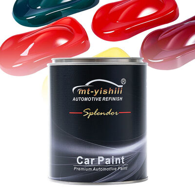 Hot Selling Mt-yishili Brand Lemon Yellow 1K Auto Refinish Basecoat Acrylic Resin Liquid Coating Automotive/Car Paint