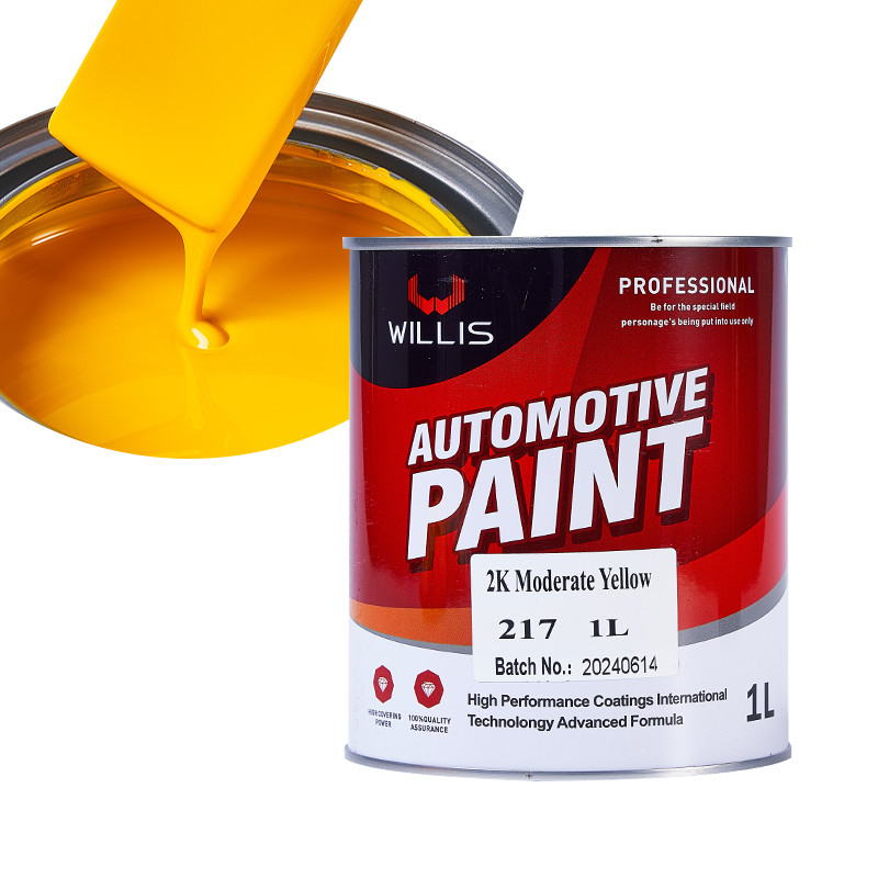 Peinture à pulvérisation acrylique jaune pour réparer la carrosserie automobile