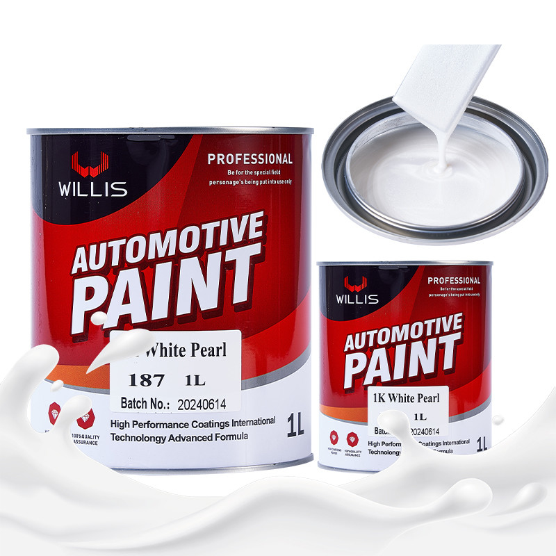 Peinture automobile à haute résistance à l'usure rapide à sec Peinture automobile à perles blanches Peinture acrylique laque
