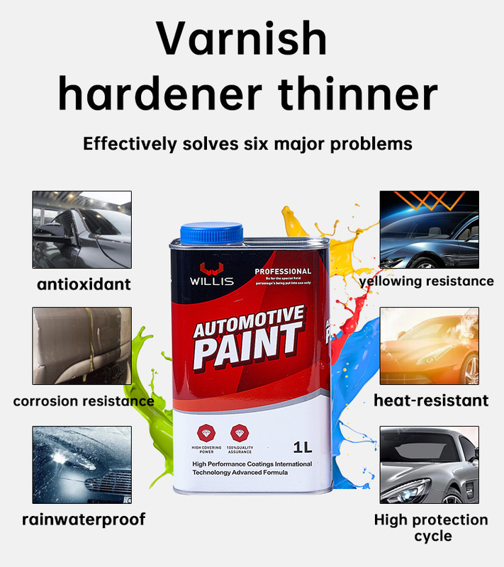 Vernis transparent 2k Peinture de couche claire automobile Peinture de voiture haute brillance Peinture automobile