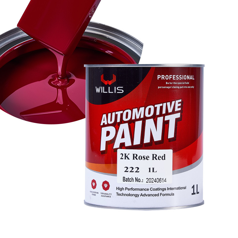 2K Rose Red 2K Peinture solide pour automobile / publicité Marque OEM / ODM Peinture automatique à pulvérisation acceptée