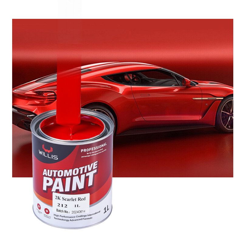 Peinture solide rouge anti jaunissement pour les rayures de voiture 2 ans