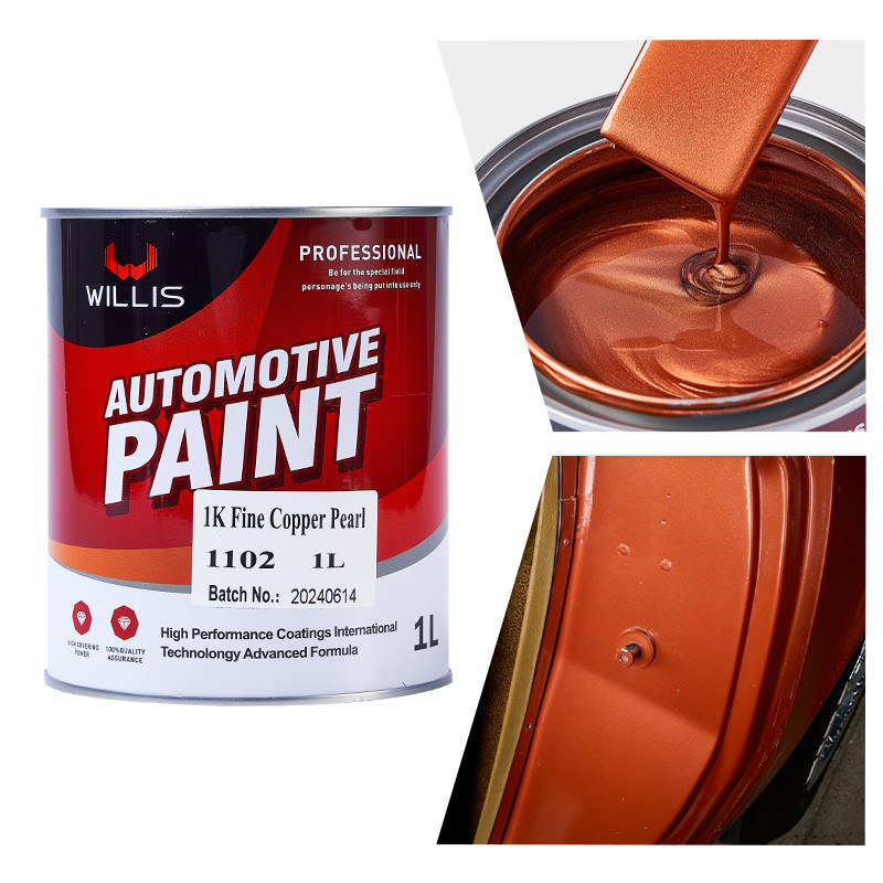 Peinture à laque acrylique résistante aux produits chimiques, peinture perle durable pour voitures, peinture couleur 2K/1K, 1K cristal perle