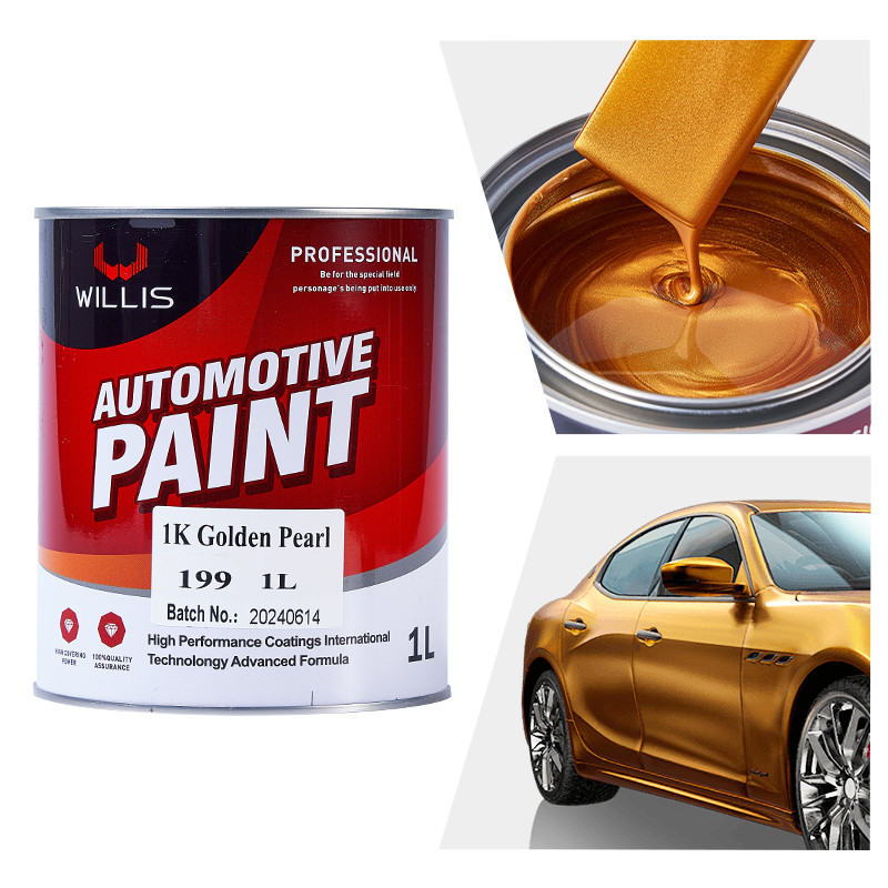 Peinture argentée 1K Acrylique 1K Perle dorée 2K / 1K Peinture couleur 1K Peinture cristalline Perle