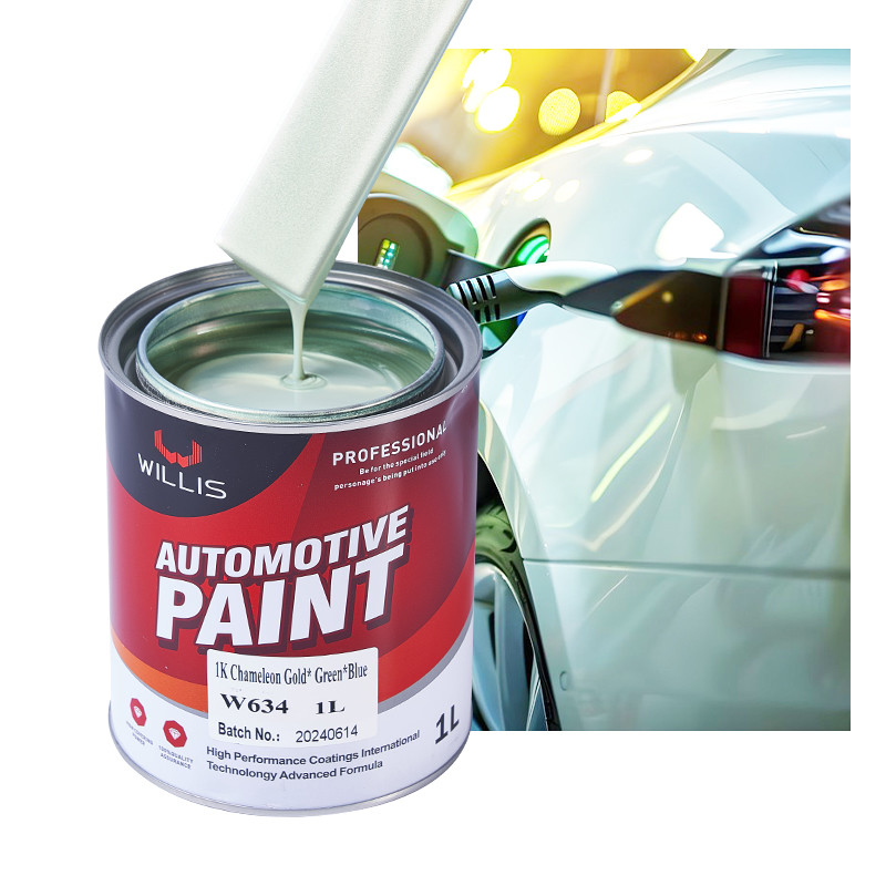 1K Multicolore changeant l'effet d'illusion perlésace Peinture de résine acrylique avec revêtement bleu vert pourpre et peinture