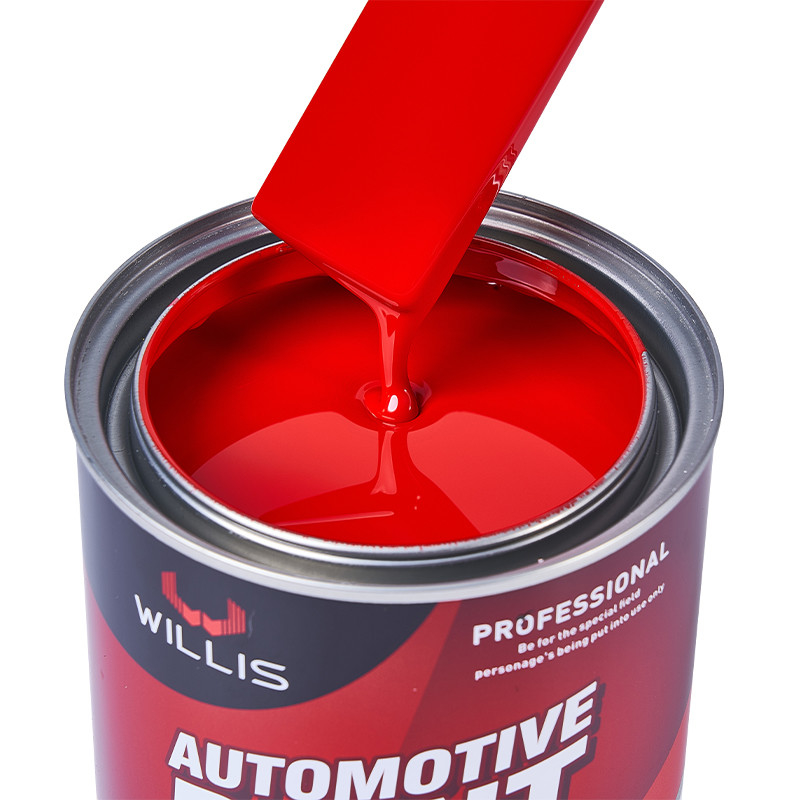 Couleurs rouges dures Ferrari rouge 2k Peinture métallique de voiture Auto Refinish Restauration de voiture