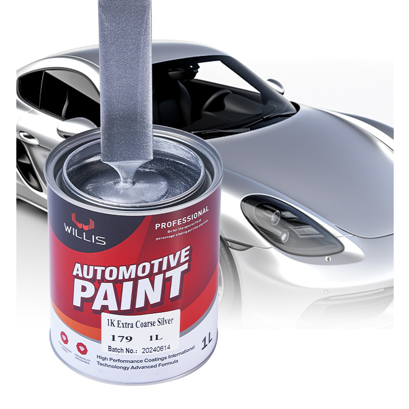 Peinture acrylique pu haute brillance 1k métallique argent perle cristalline perle 2k couleurs solides Peinture auto