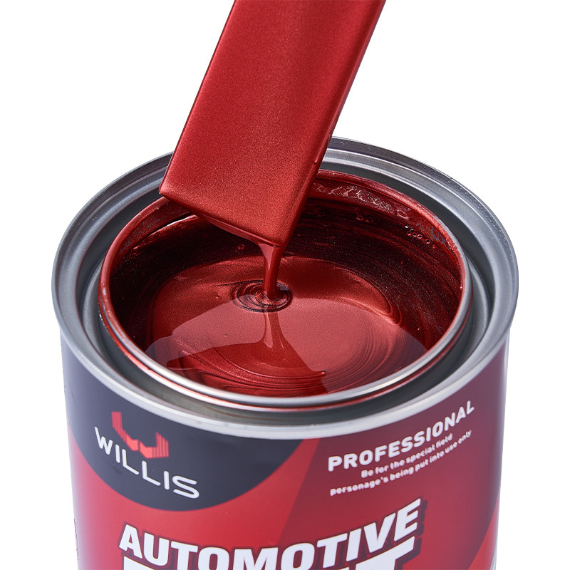 Peinture automobile acrylique perlésable haute saturation de couleur 1K rouge fin perle Peinture automobile métallique automobile diluant