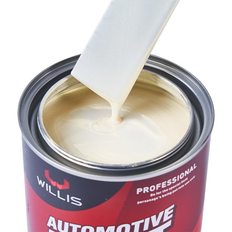 Peinture automobile de perle blanche cristalline à forte adhérence Matériau de base acrylique Peinture automobile métallique Peinture automobile