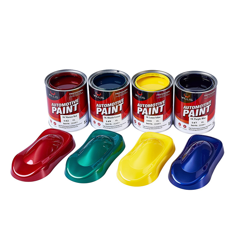 Peinture de voiture Willis Saturation de couleur élevée 1k Peinture de voiture pour une gamme de couleur variée