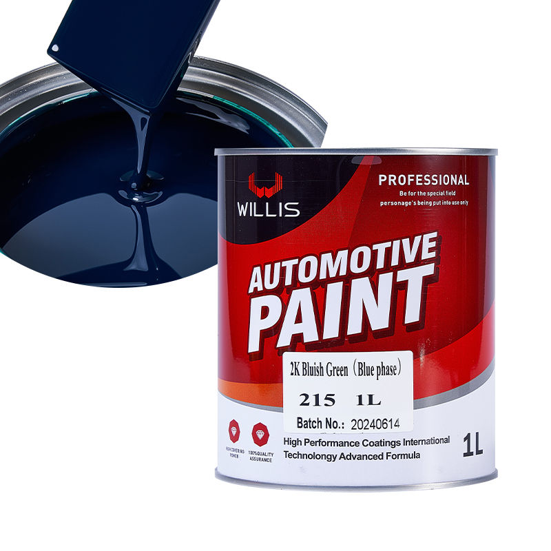 Peinture acrylique 2K vert bleuâtre pour revêtement automobile et plastique