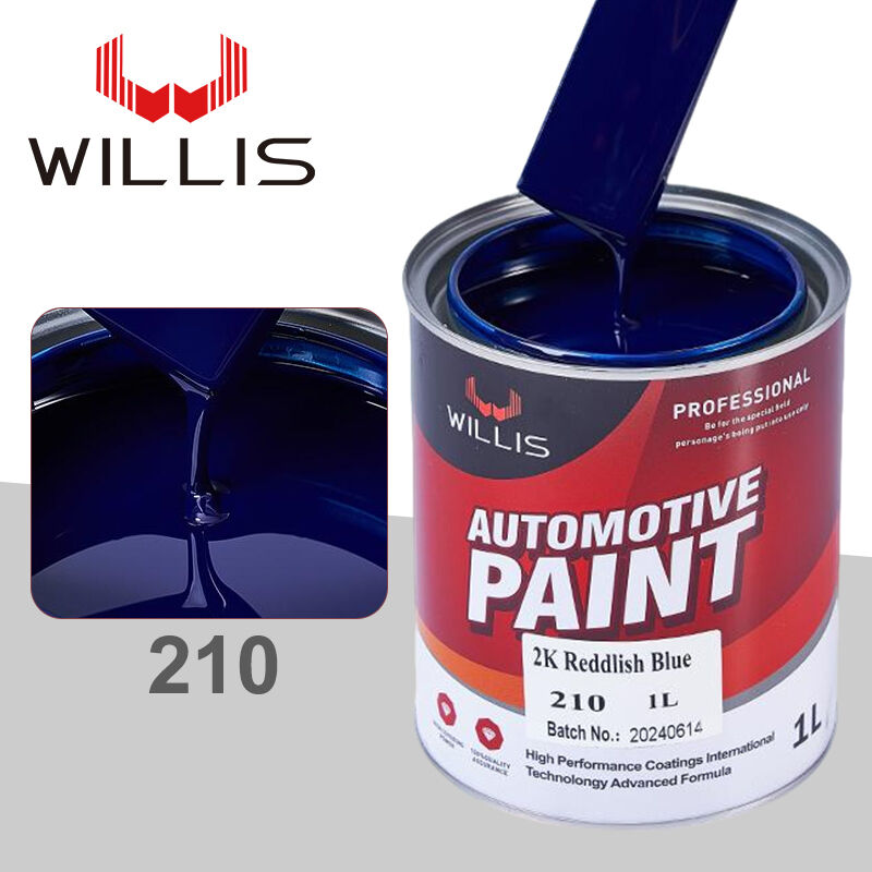 Peinture à pulvériser pour véhicules à vapeur 2K Acrylique bateau Peinture rouge bleu automobile Couleur métallique pour la réparation de voitures Couleurs multiples disponibles WILLIS Modèle 210