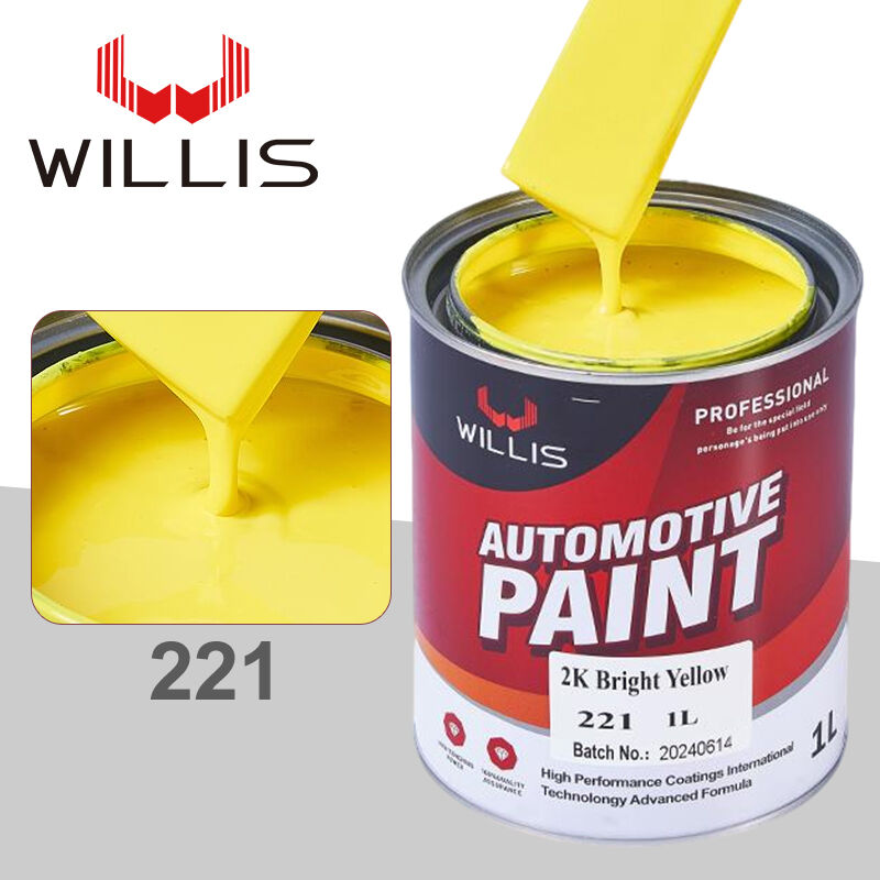 Vente chaude WILLIS OEM Peinture Automobile 2K Topcoat pour Bateaux et Voitures avec Multiples Couleurs Acrylique Liquide Incluant Diluant de Peinture en Spray