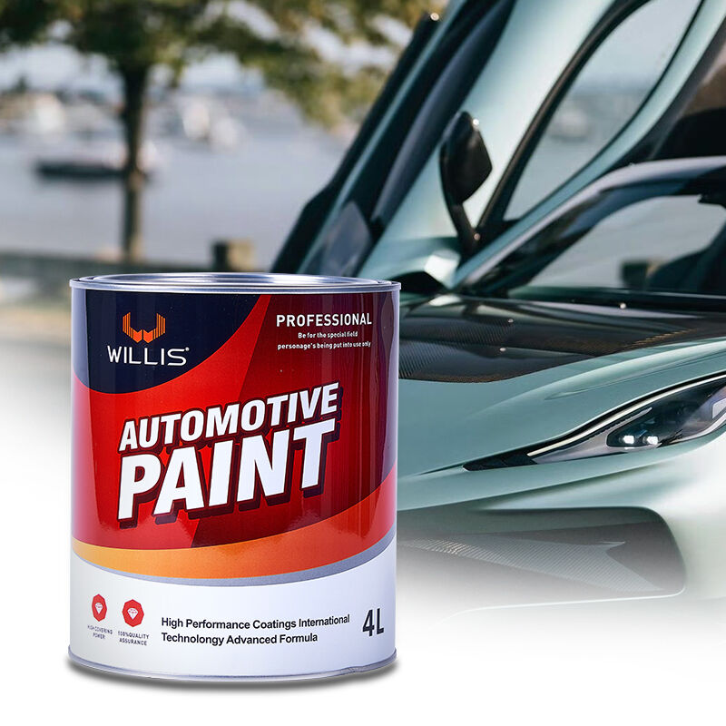 2k Peinture de finition de voiture Peinture de finition de carrosserie de voiture Couleurs solides haute brillance bleu Spray Liquide revêtement de résine acrylique