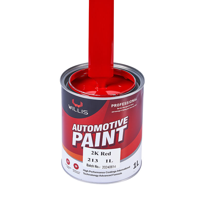Réparation rouge Peinture de base acrylique Peinture de surface Pulvérisation Peinture de réparation automobile