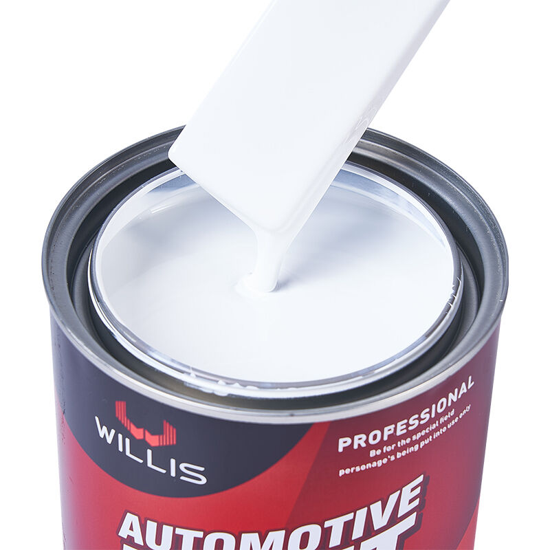 Vente à chaud 1K 2K Solid White Auto Base Peinture de voiture Liquid Coating Factory Automotive Metal Plastic Refinish Principalement résine acrylique