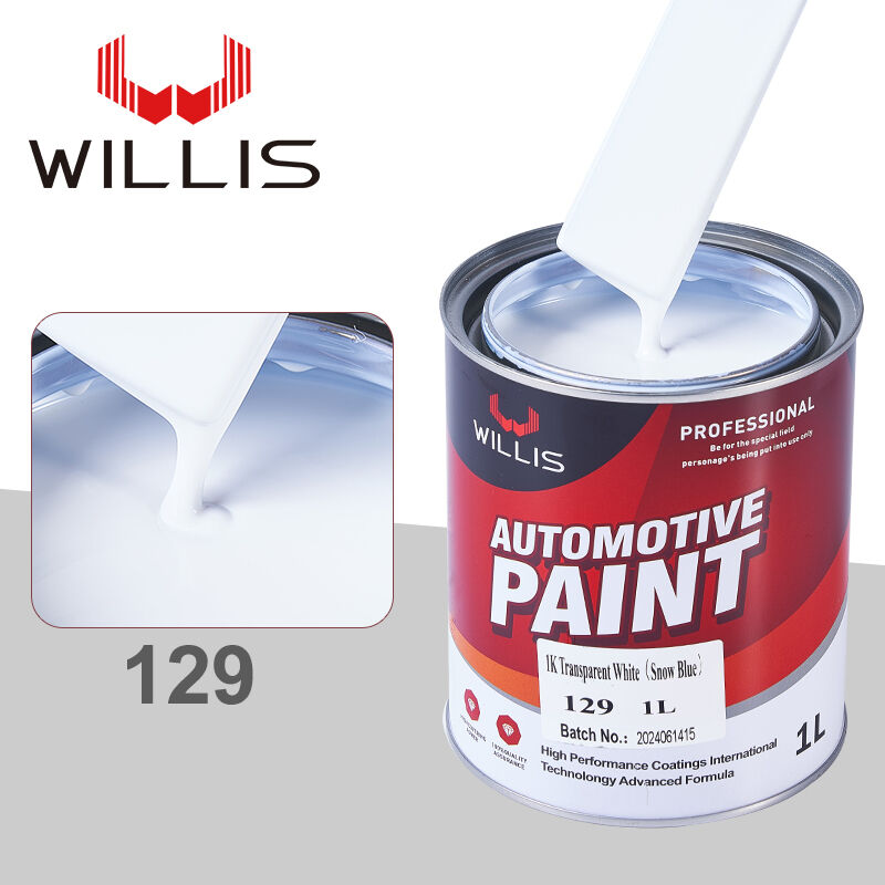 1K Revêtement de réparation automobile blanc transparent Résine acrylique haute performance écologique pour plastique de voiture FDS