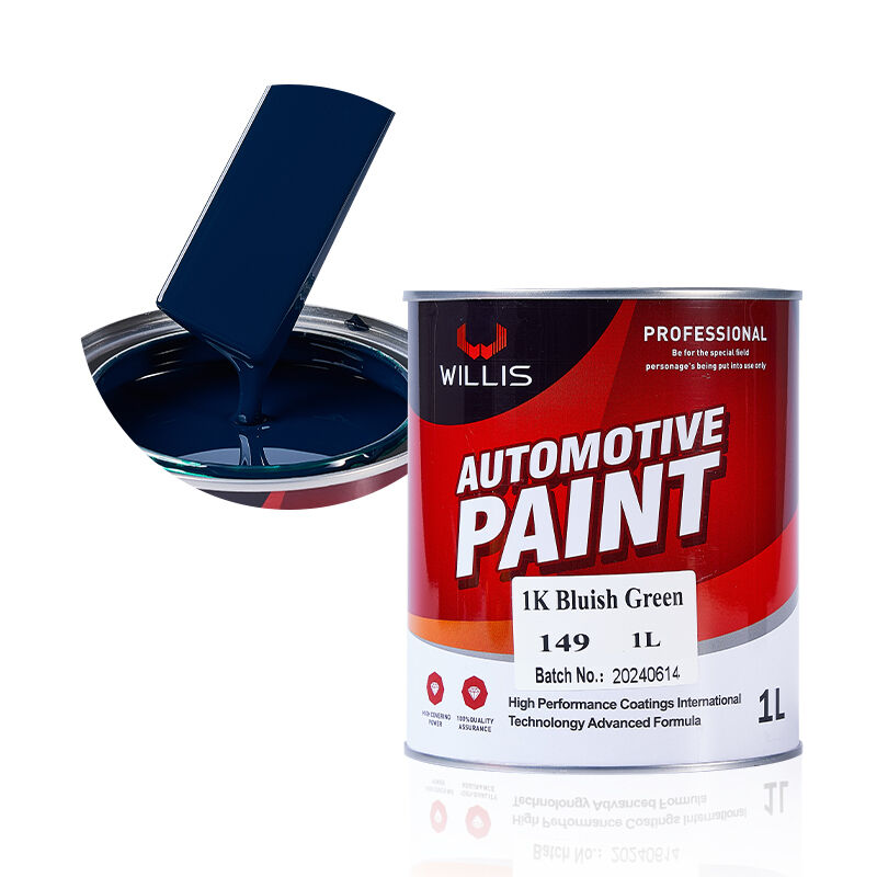 Peinture de revêtement de résine acrylique 1K verte à prix ultra-bas, un composant, pour la réparation automobile