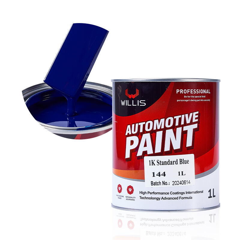 Peinture de réparation automobile en résine acrylique bleue monocomposant ultra-bas prix 1K directe usine diluant pour peinture automobile