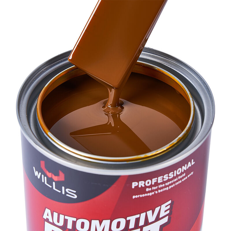 Couche de base jaune de fer transparente 1K Peinture automatique de résine acrylique revêtement liquide pour la finition de voiture OEM Disponible diluant de peinture automatique