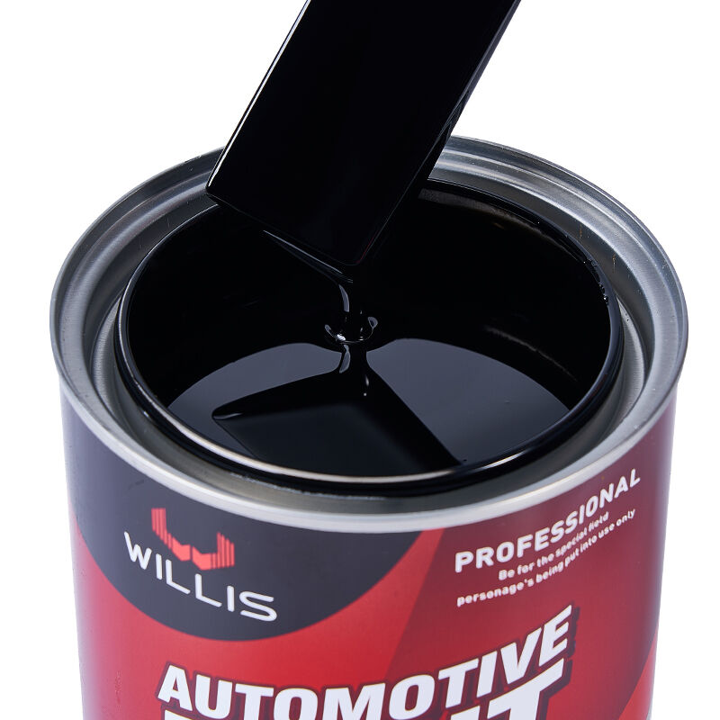 Peinture automobile liquide 1K bleuâtre extra noir, revêtement pour retouche de carrosserie, application par pulvérisation avec diluant inclus