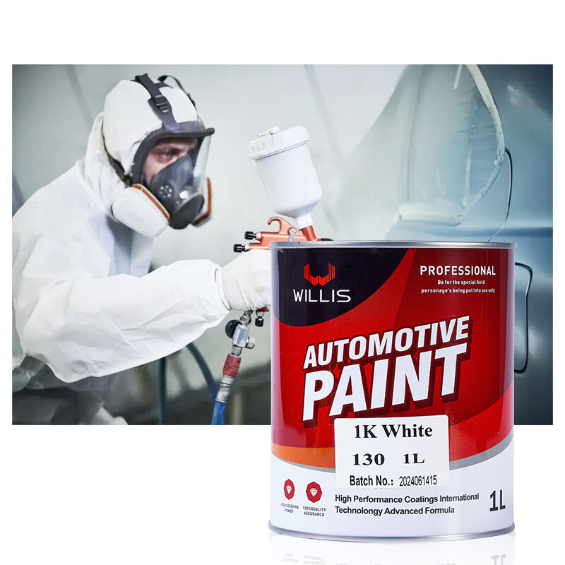 Peinture et revêtement acrylique blanc 1K monocomposant, peinture de réparation automobile en aérosol facile à utiliser avec un fort pouvoir couvrant
