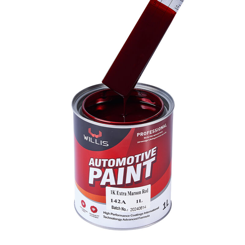 Peinture automobile de haute qualité revêtement de protection 1k rouge marron supplémentaire Peinture de finition automobile Peinture automobile