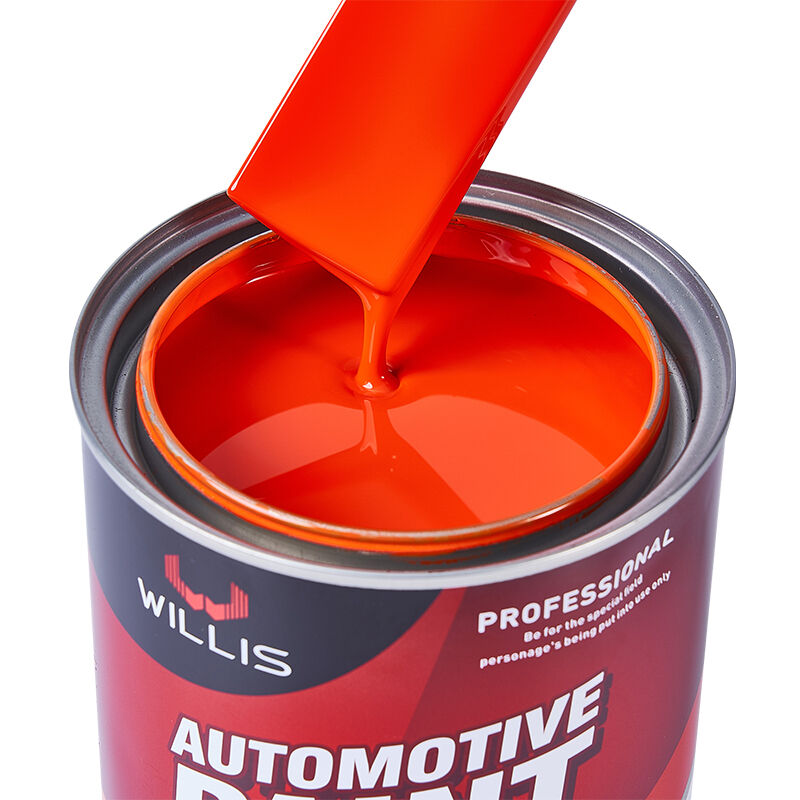 WILLIS 1K Peinture à pulvériser pour voiture orange Un composant automobile Refinissement de la résine acrylique revêtement liquide Couleur solide Peinture de couleur 1K Chine