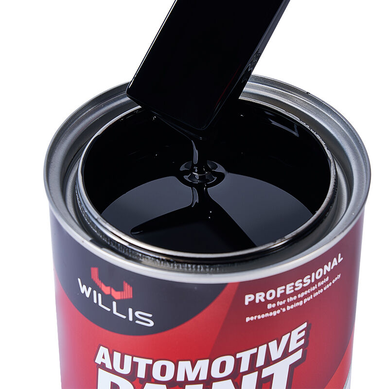 WILLIS 1K Peinture à pulvériser pour voiture noire Un composant automobile Refinissement de résine acrylique revêtement liquide Couleur solide Peinture de couleur 1K Chine