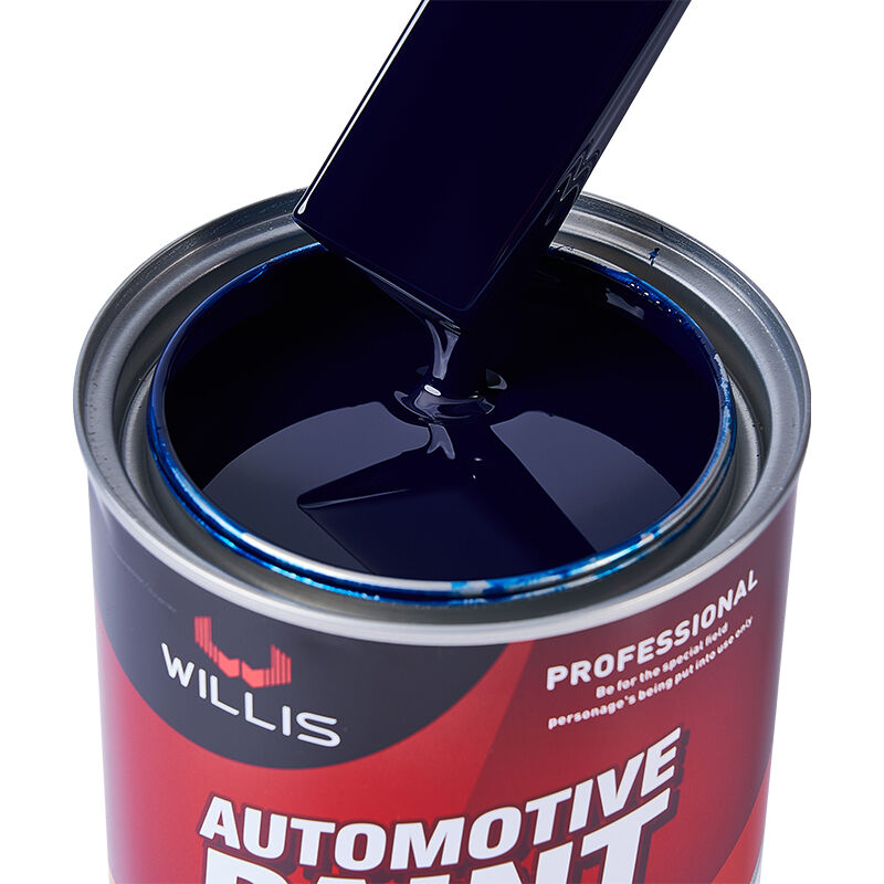 Peinture liquide en résine acrylique 1K pour retouche automobile, bleu lac uni, peinture automobile monocomposant, fabriquée en Chine
