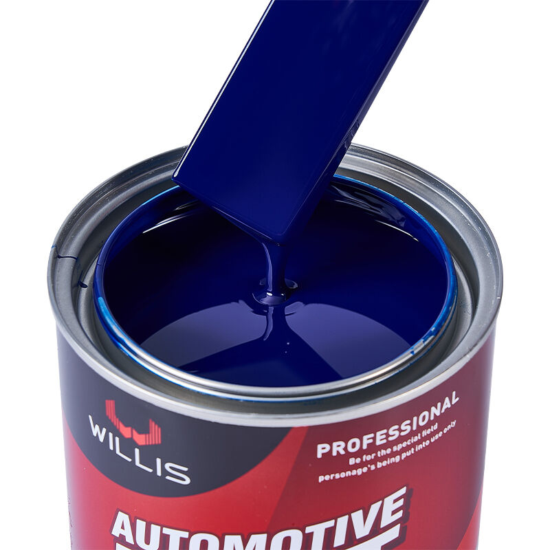 Solid Color 1K Basecoat Auto Coating Transparent Blue Car Paint and Automotive Repair Acrylic Resin Spray Painting