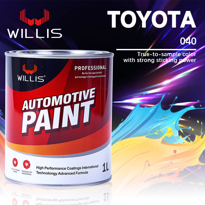 Peinture solide 2K brillante, personnalisable, à séchage rapide, pour la finition automobile et les retouches de peinture